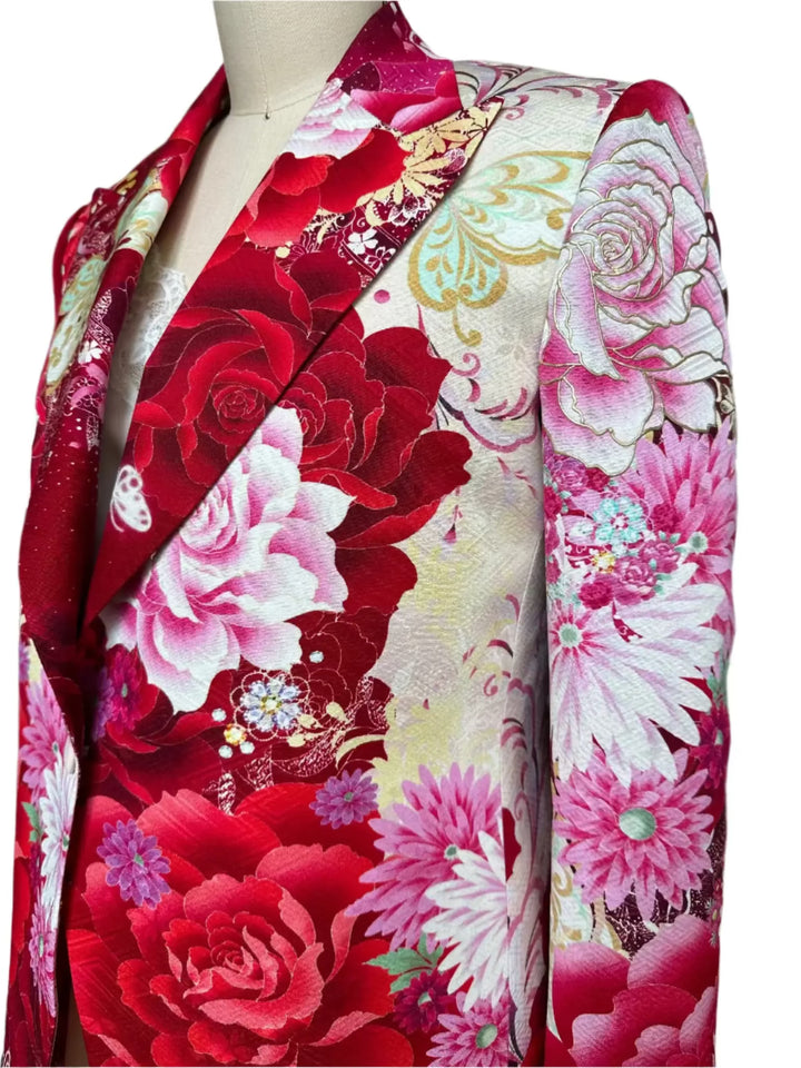 BLOOMS AND BUTTERFLIES KIMONO JACKET Nigel Curtiss