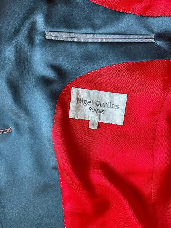 BLOSSOMS AND METALLIC WAVES KIMONO JACKET Nigel Curtiss