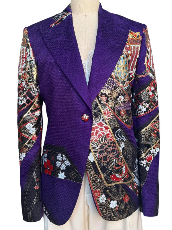 GILDED AMETHYST KIMONO JACKET Nigel Curtiss