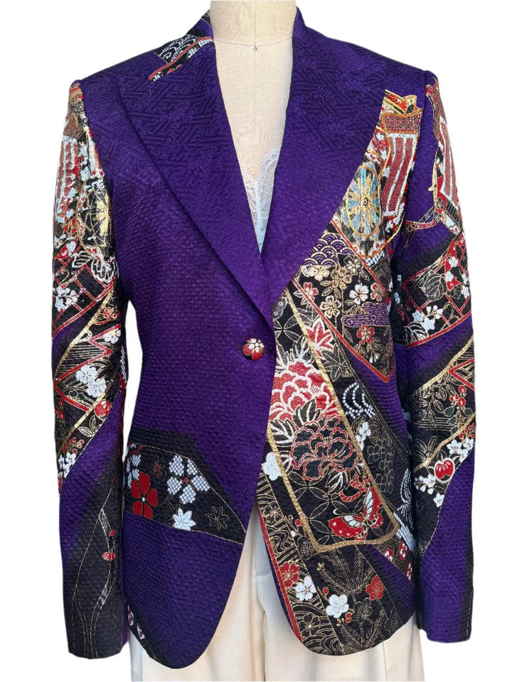 GILDED AMETHYST KIMONO JACKET Nigel Curtiss