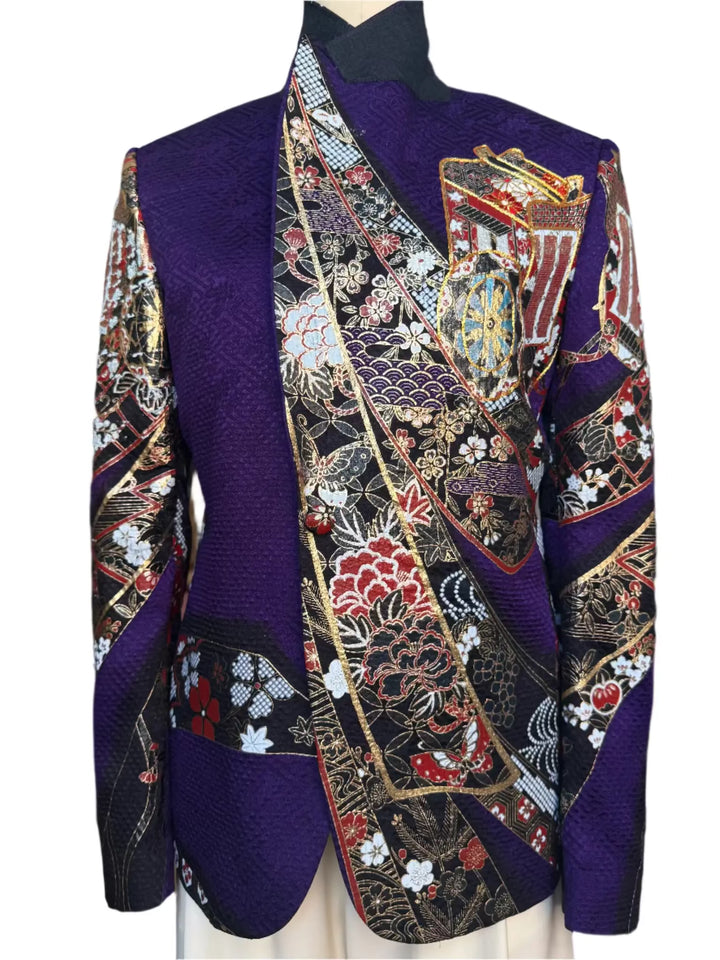 GILDED AMETHYST KIMONO JACKET Nigel Curtiss