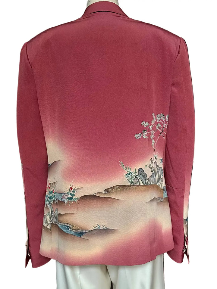 PASTEL FLOWERS ON A STREAM KIMONO JACKET Nigel Curtiss