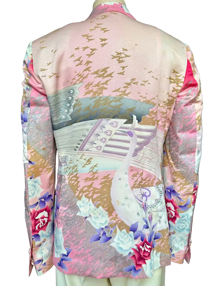 PEACOCKS AND PETALS KIMONO JACKET Nigel Curtiss