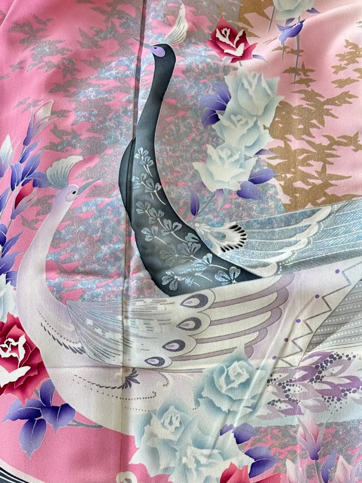 PEACOCKS AND PETALS KIMONO JACKET Nigel Curtiss