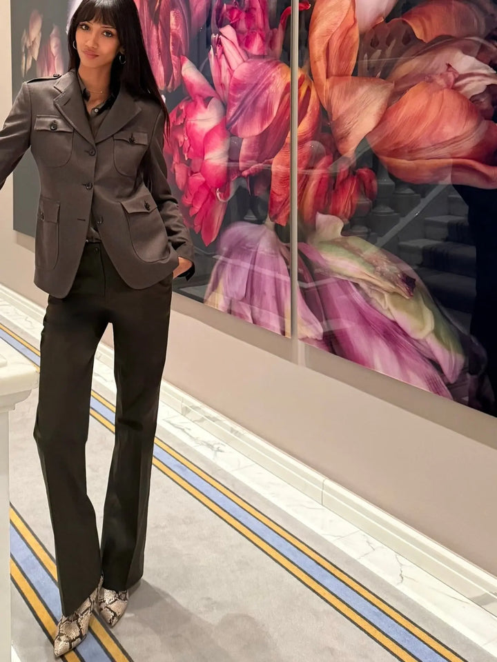 WOMEN'S ARMY GREEN PANT Nigel Curtiss