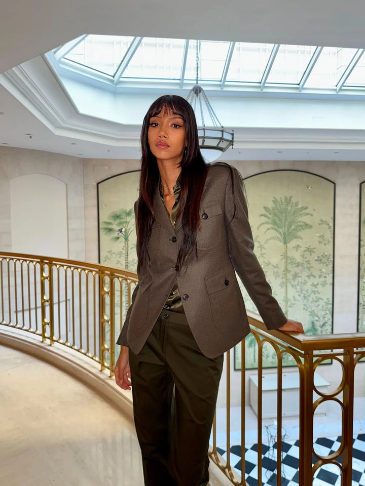 WOMEN'S ARMY GREEN PANT Nigel Curtiss