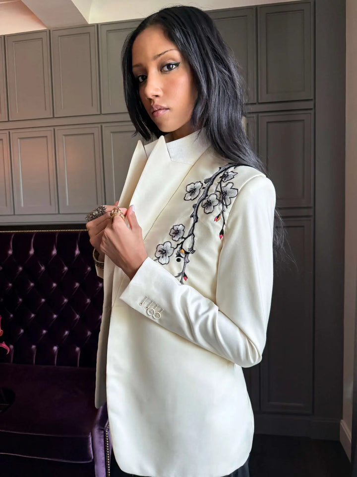 WOMEN'S EMBROIDERED BEADED JACKET - Nigel Curtiss