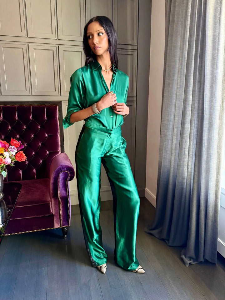 emerald green dress shirt women's Port Authority L608 Ladies Long Sleeve Easy Care Shirt 3XL Court Green