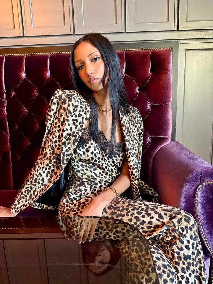 WOMEN'S LEOPARD PRINTED PANT - Nigel Curtiss