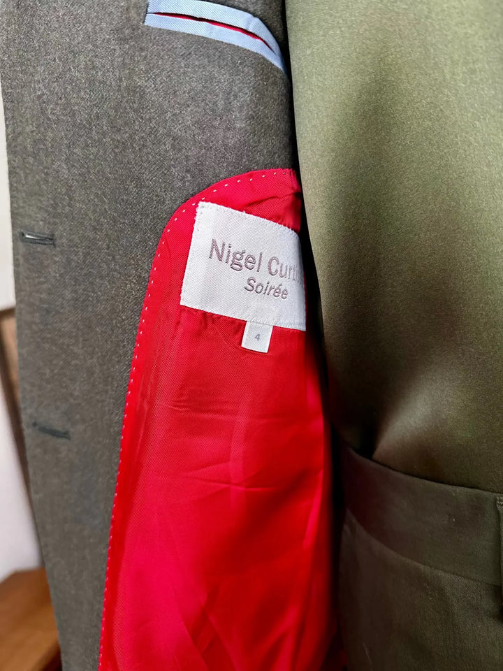 WOMEN'S MILITARY JACKET IN ARMY GREEN Nigel Curtiss