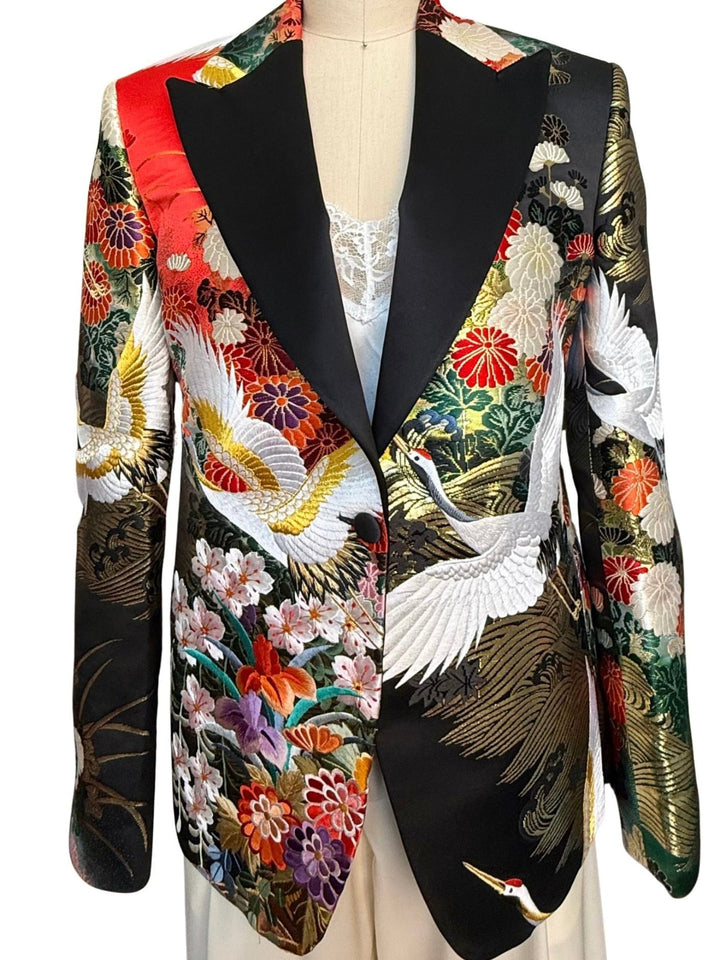 MIDNIGHT GARDEN KIMONO JACKET - Nigel Curtiss