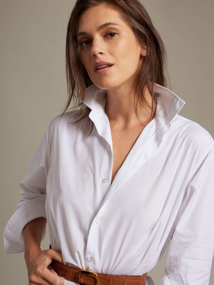 Women's Cotton Shirt Dress - Nigel Curtiss