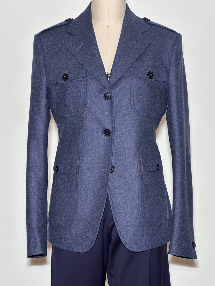 WOMEN'S MILITARY JACKET IN AIR FORCE BLUE - Nigel Curtiss