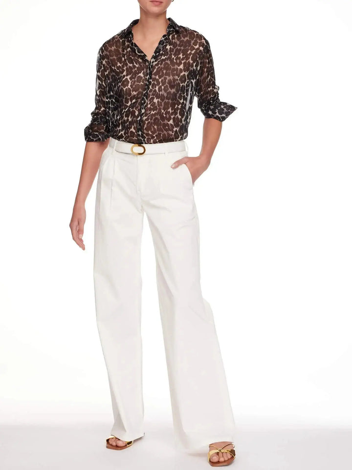 Unisex Alligator Belt In White Matte - Nigel Curtiss