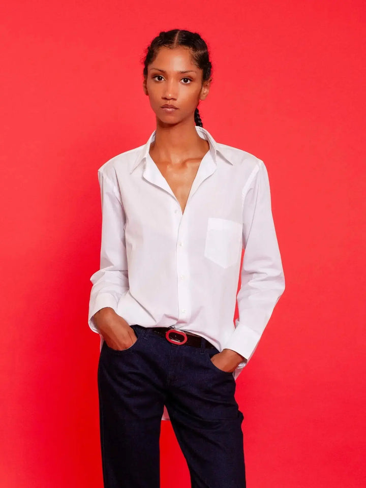 Women's Cotton Boyfriend Shirt - Nigel Curtiss