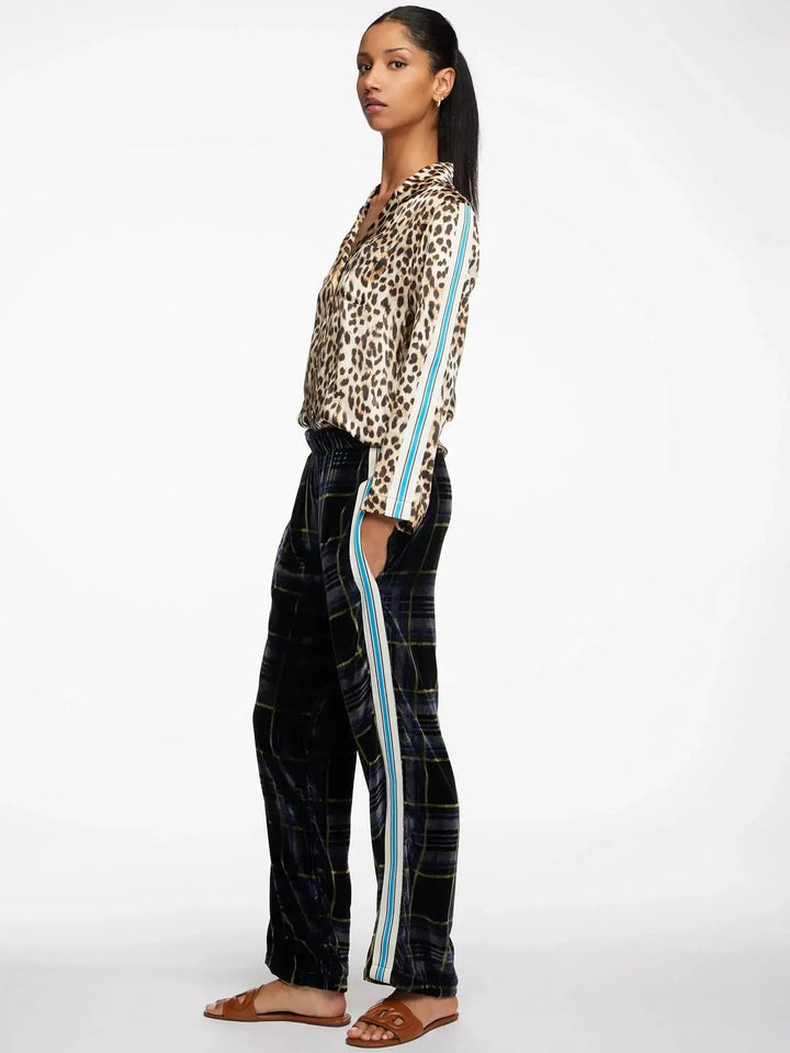 Women's Leopard Silk Pajama Set - Nigel Curtiss