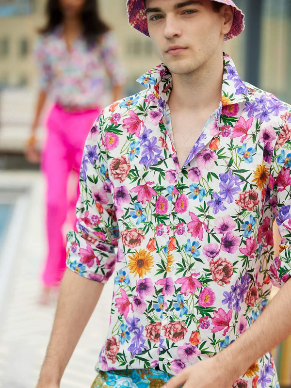 Men’s Botanical Dreams Cotton Shirt - Nigel Curtiss