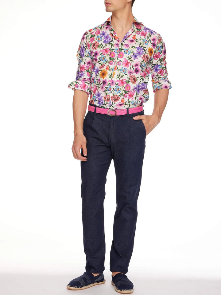 Men’s Botanical Dreams Cotton Shirt - Nigel Curtiss