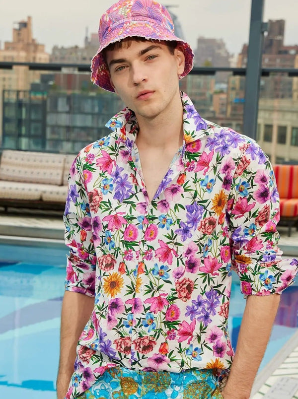 Men’s Botanical Dreams Cotton Shirt - Nigel Curtiss