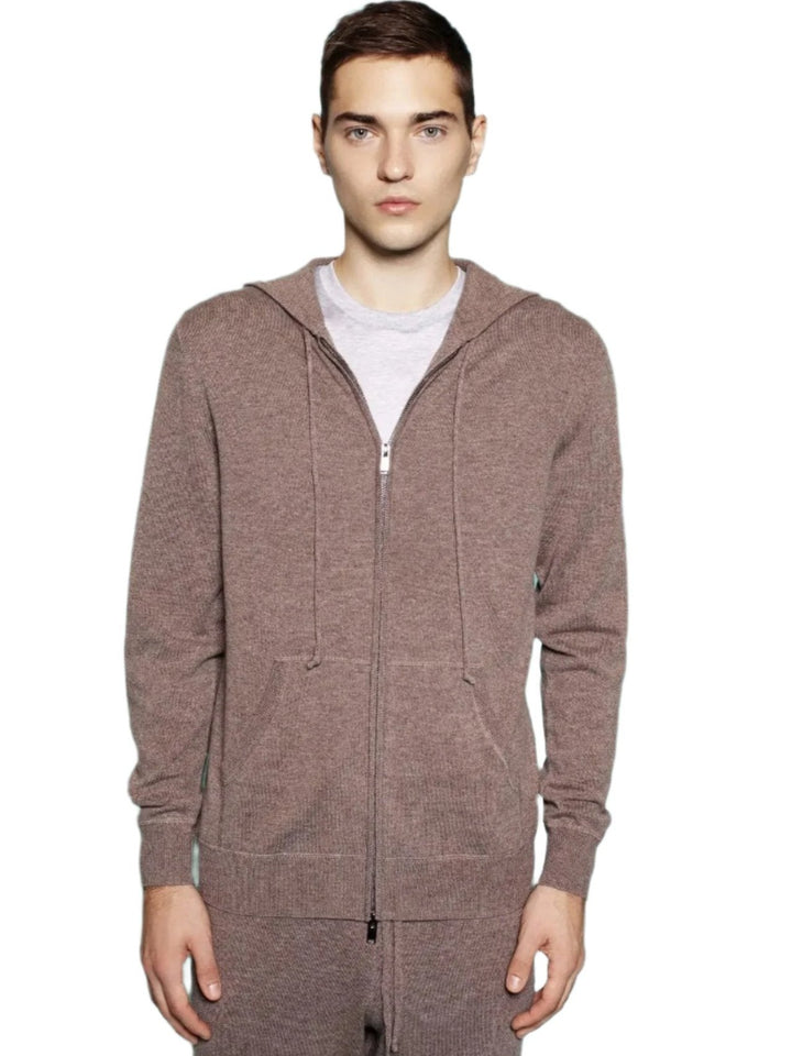 Men's Cashmere Hoodie In Brown - Nigel Curtiss