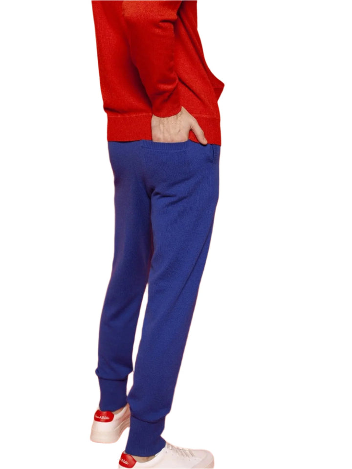 Men's Cashmere Sweatpant In Blue - Nigel Curtiss