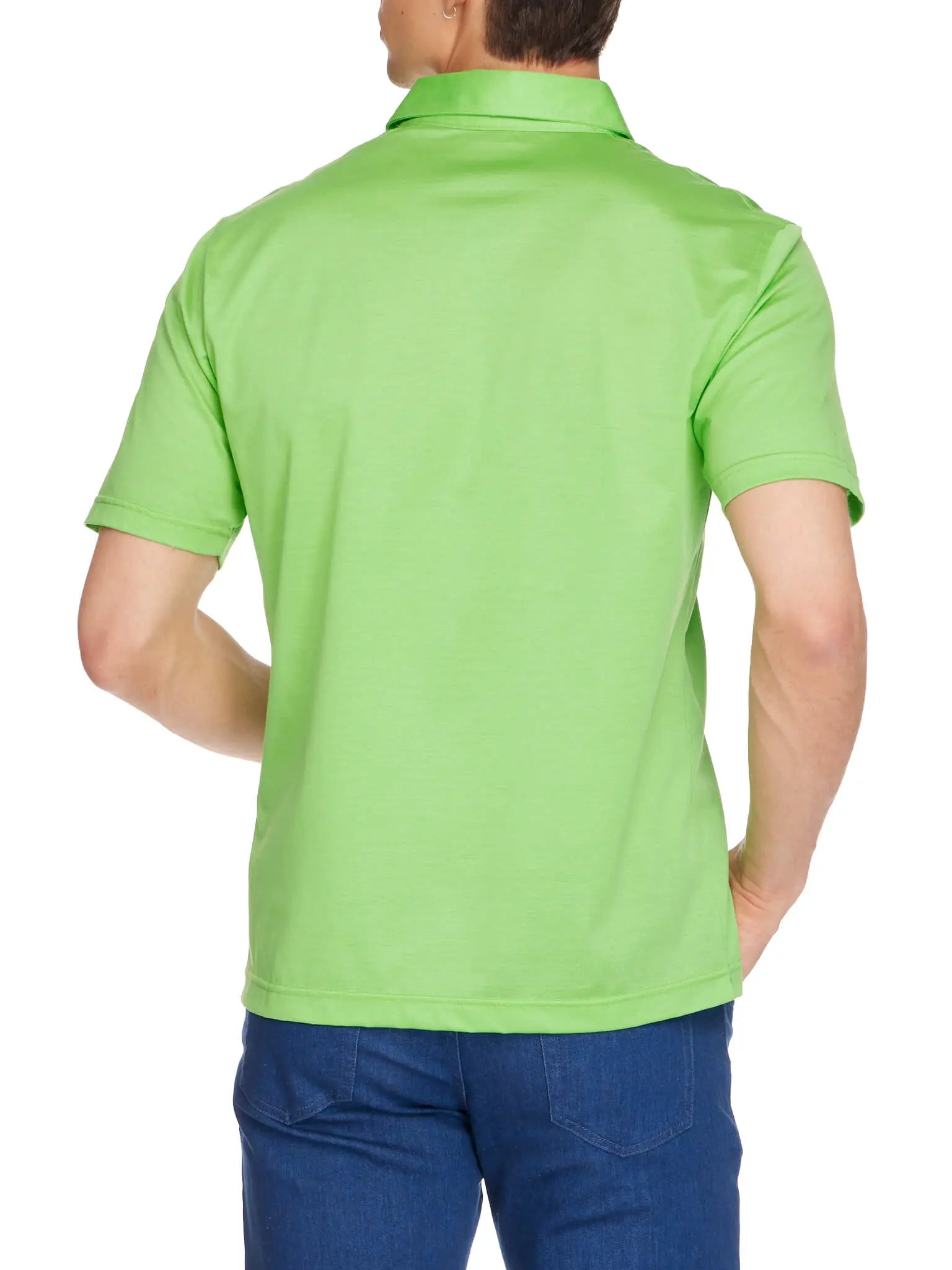 Mens lime green polo shirt sale