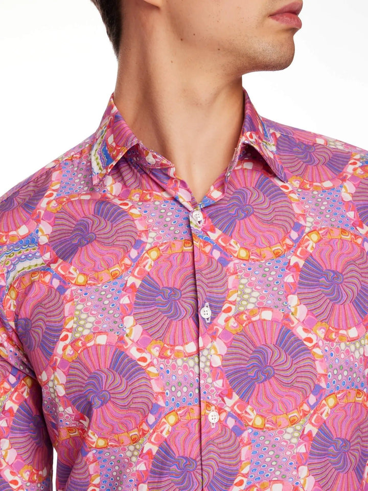 Men’s Purple Haze Cotton Shirt - Nigel Curtiss