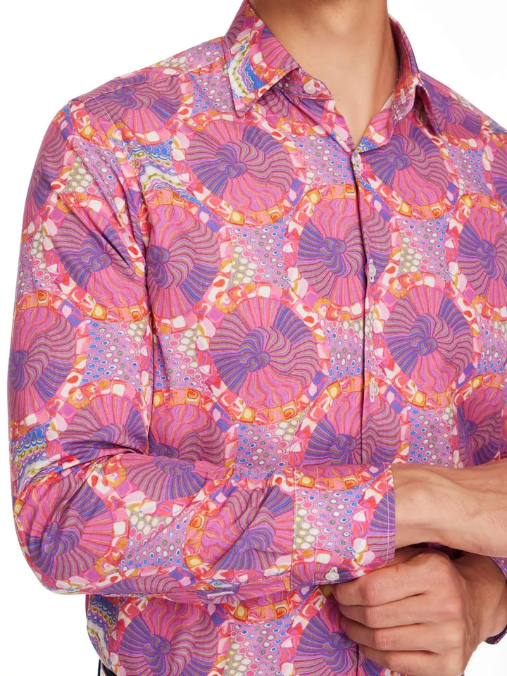 Men’s Purple Haze Cotton Shirt - Nigel Curtiss