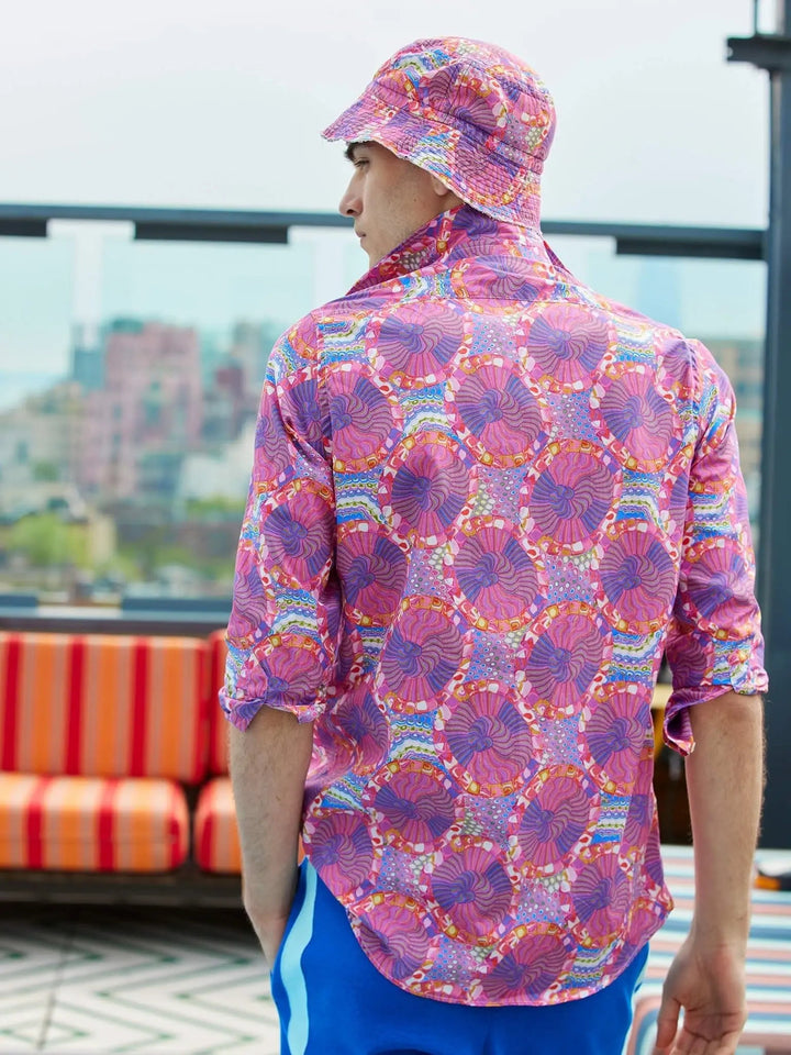 Men’s Purple Haze Cotton Shirt - Nigel Curtiss