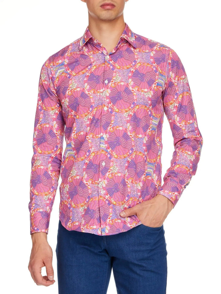 Men’s Purple Haze Cotton Shirt - Nigel Curtiss