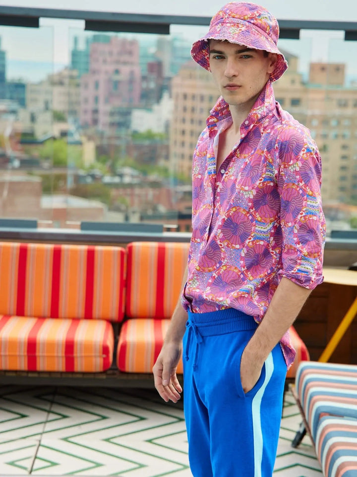 Men’s Purple Haze Cotton Shirt - Nigel Curtiss