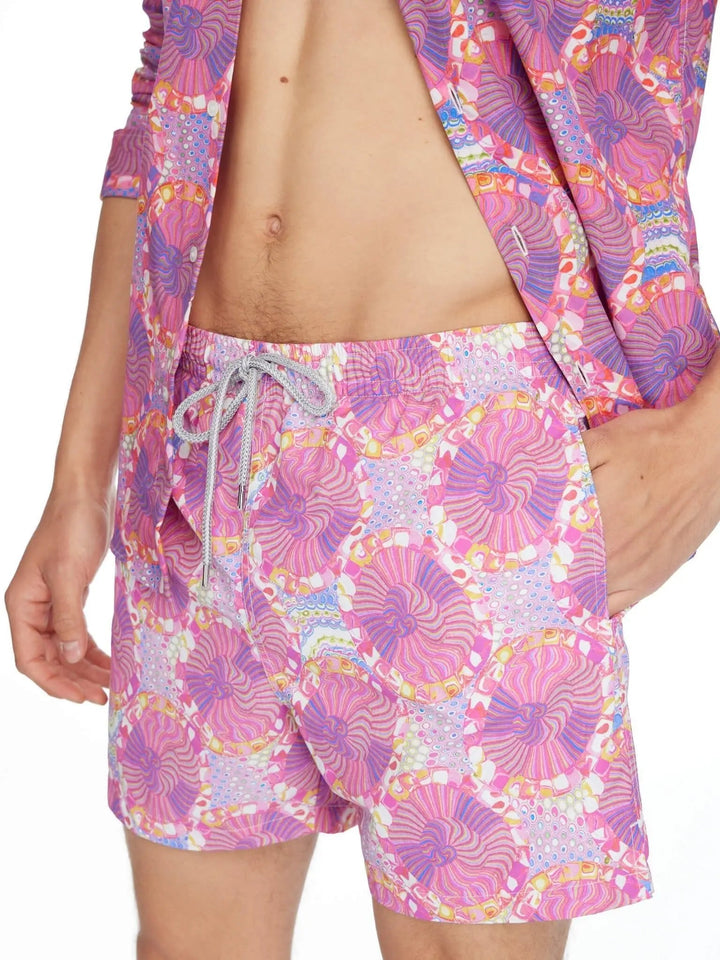 Men's Purple Haze Swim Trunks - Nigel Curtiss