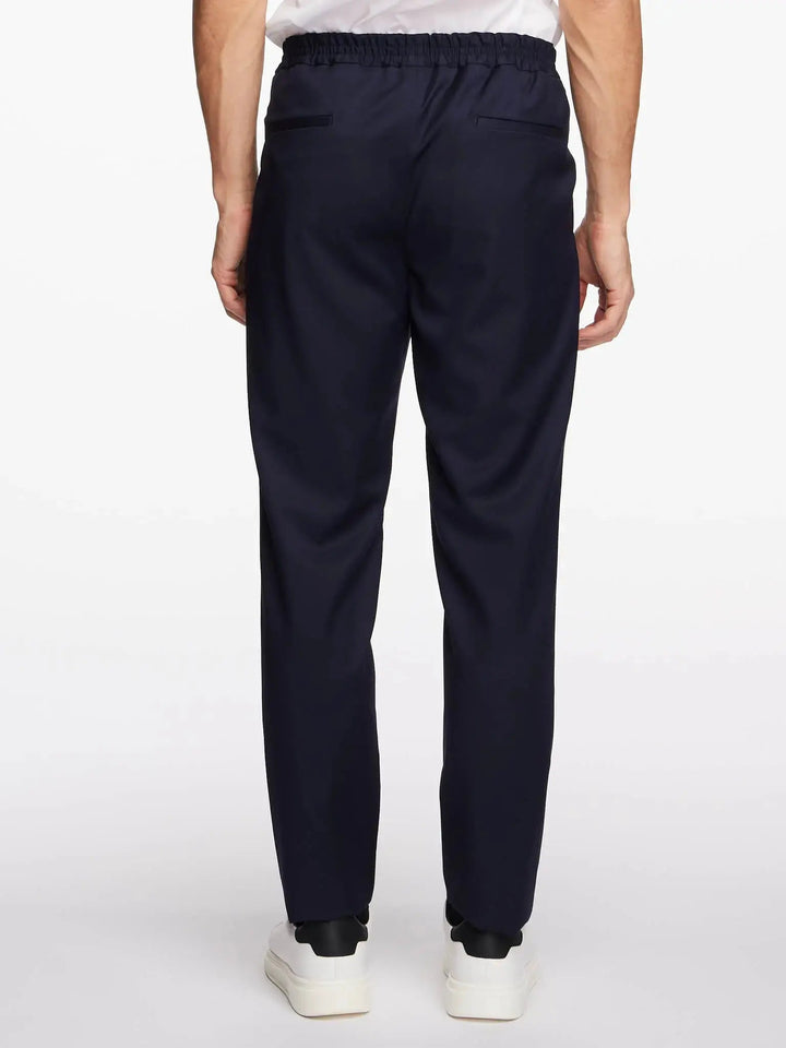 Men's Wool Positano Pant In Dark Navy - Nigel Curtiss