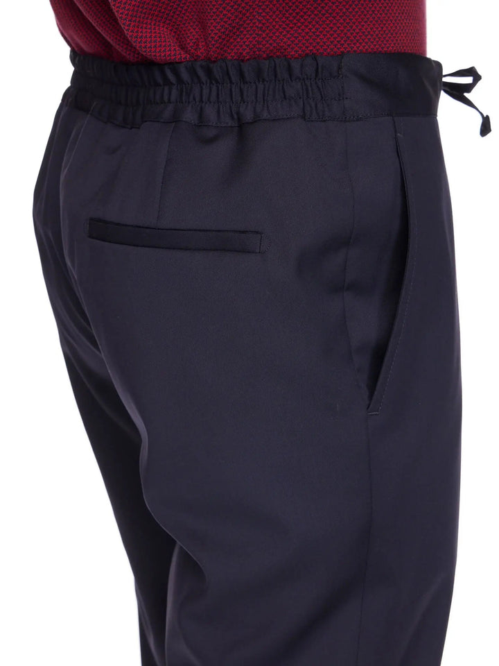 Men's Wool Positano Pant In Imperial Blue - Nigel Curtiss