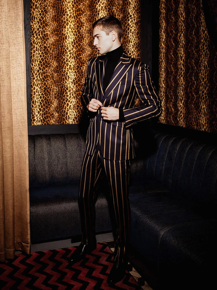 Stripe Wool Suit - Nigel Curtiss