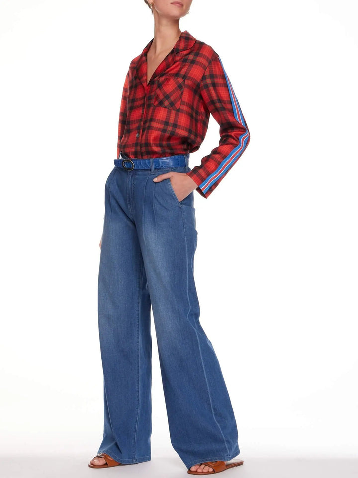 Unisex Alligator Belt In Indigo Matte - Nigel Curtiss