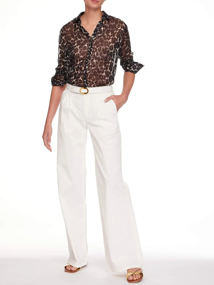 Unisex Alligator Belt In White Matte - Nigel Curtiss
