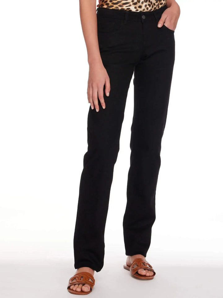 Women's Aiden Boyfriend Stretch Denim Jean Black - Nigel Curtiss