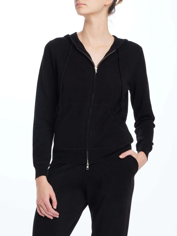 Women's Cashmere Hoodie In Black - Nigel Curtiss