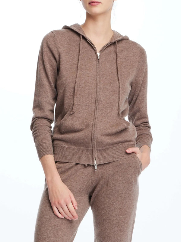 Women's Cashmere Hoodie In Brown - Nigel Curtiss