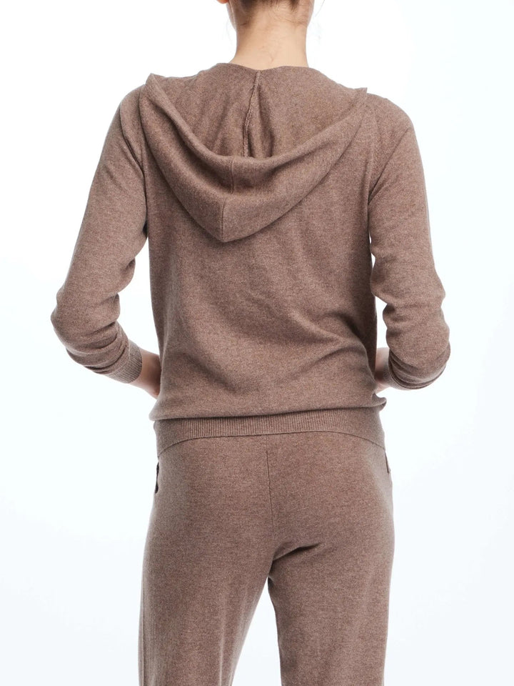 Women's Cashmere Hoodie In Brown - Nigel Curtiss