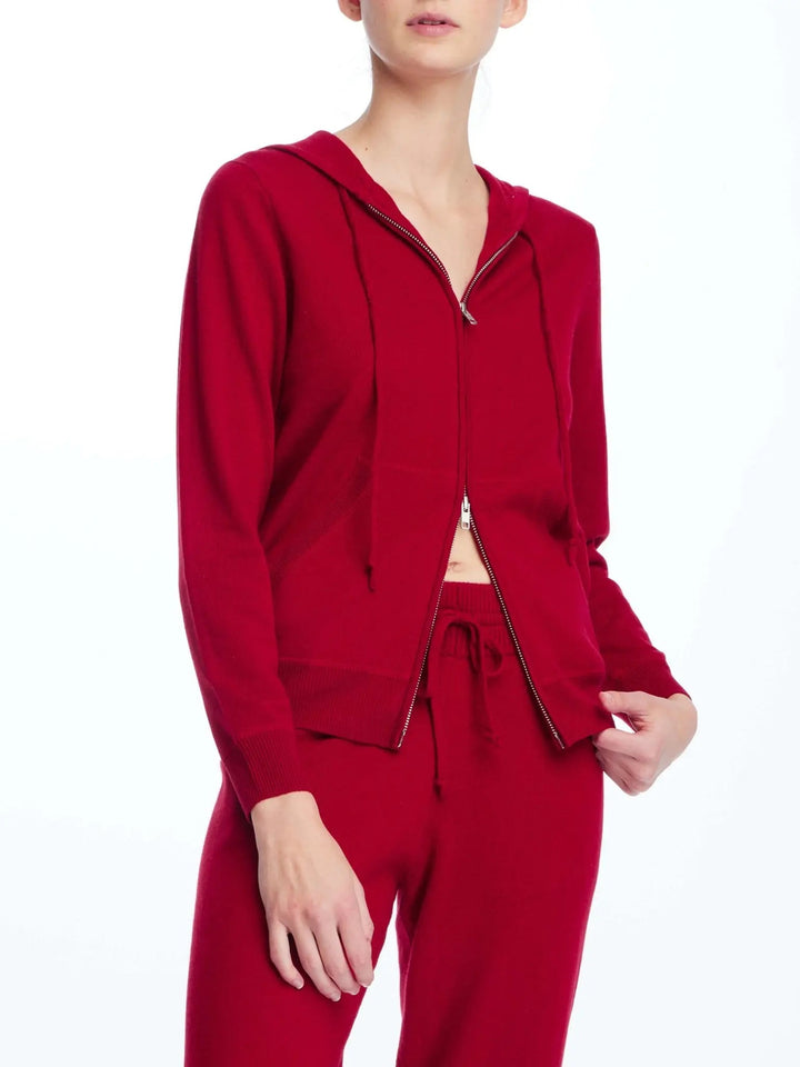 Women's Cashmere Hoodie In Red - Nigel Curtiss