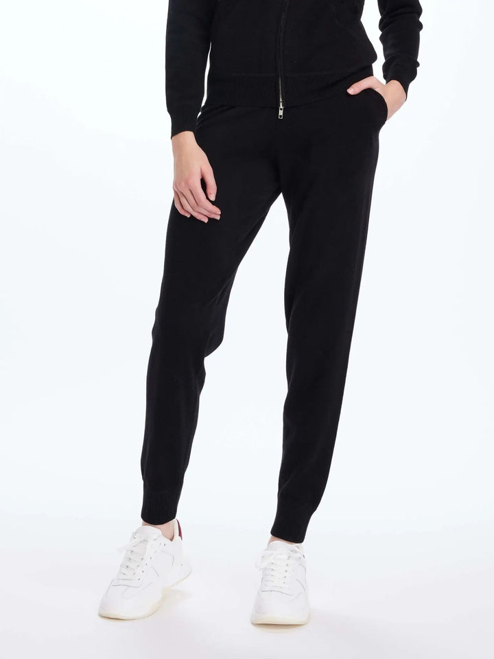 Women's Cashmere Sweatpant In Black - Nigel Curtiss