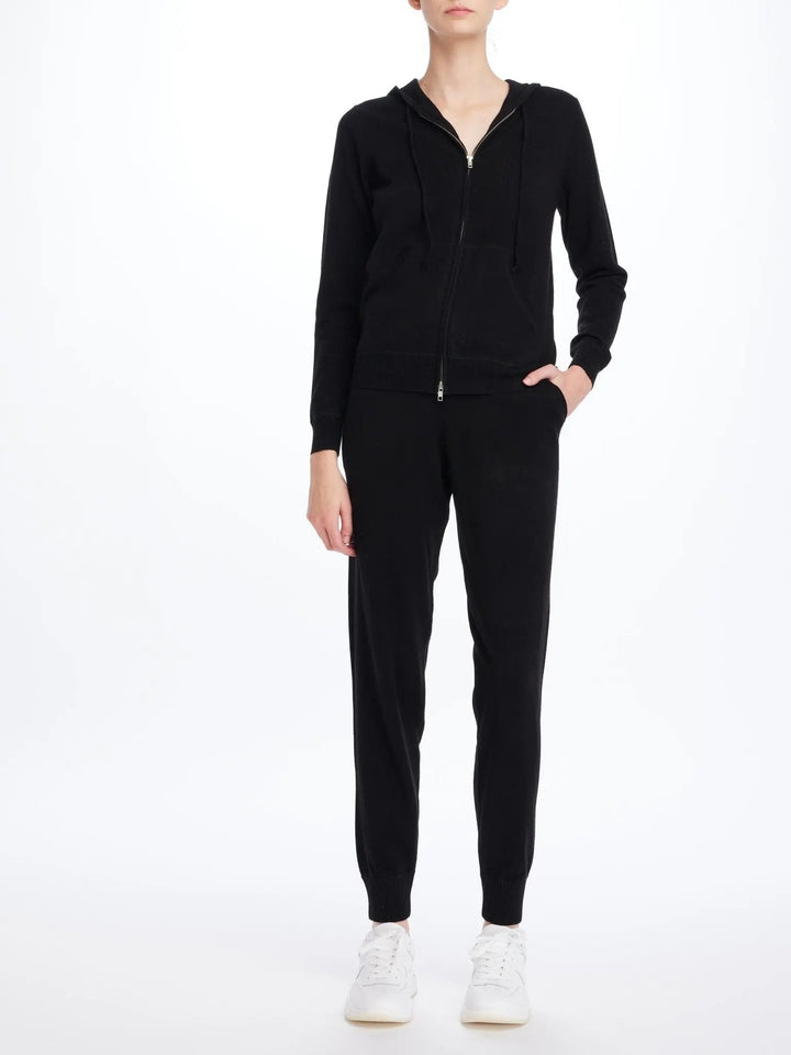 Women's Cashmere Sweatpant In Black - Nigel Curtiss