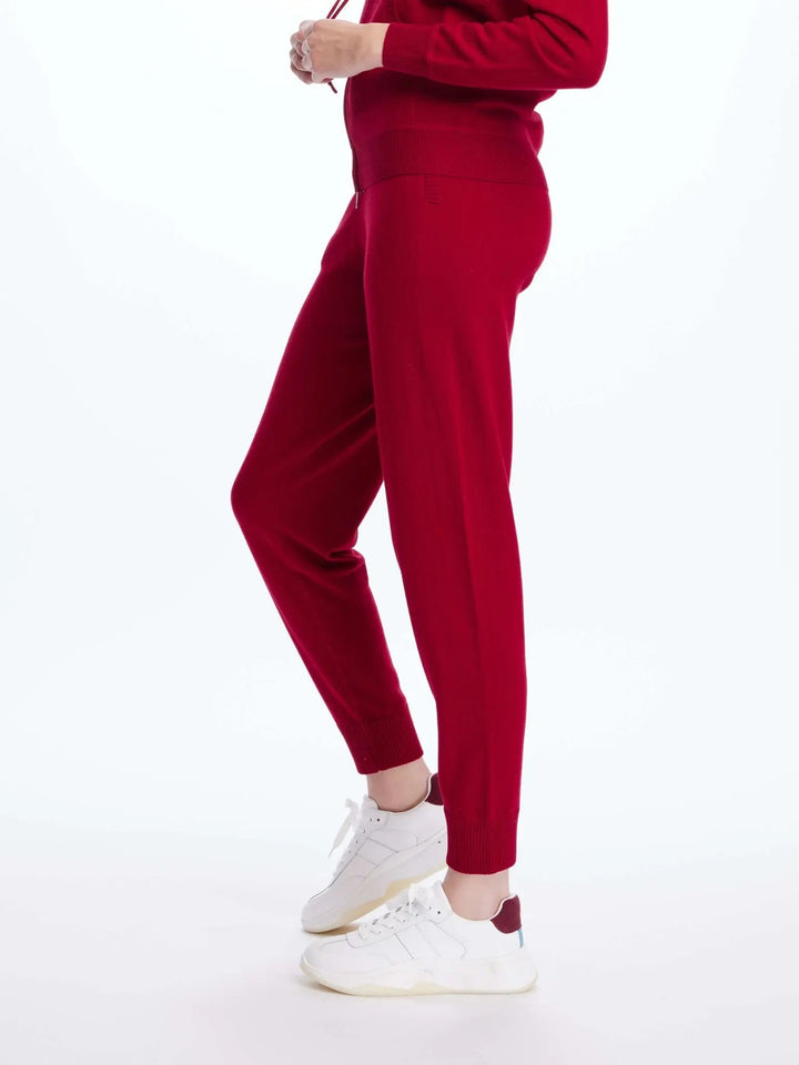 Women's Cashmere Sweatpant In Red - Nigel Curtiss