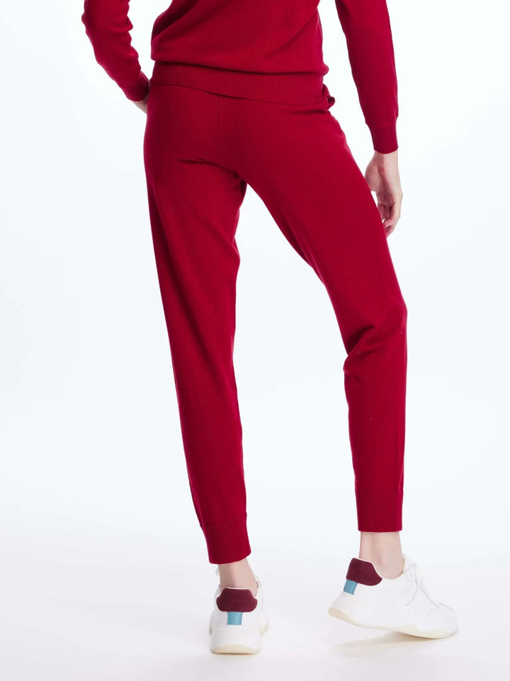 Women's Cashmere Sweatpant In Red - Nigel Curtiss