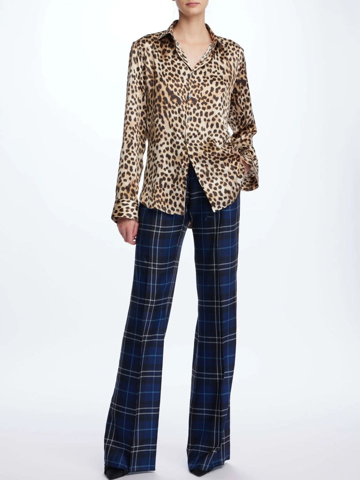 Women's Leopard Silk Shirt - Nigel Curtiss