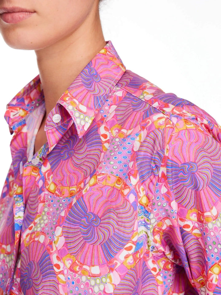 Women’s Purple Haze Cotton Shirt - Nigel Curtiss