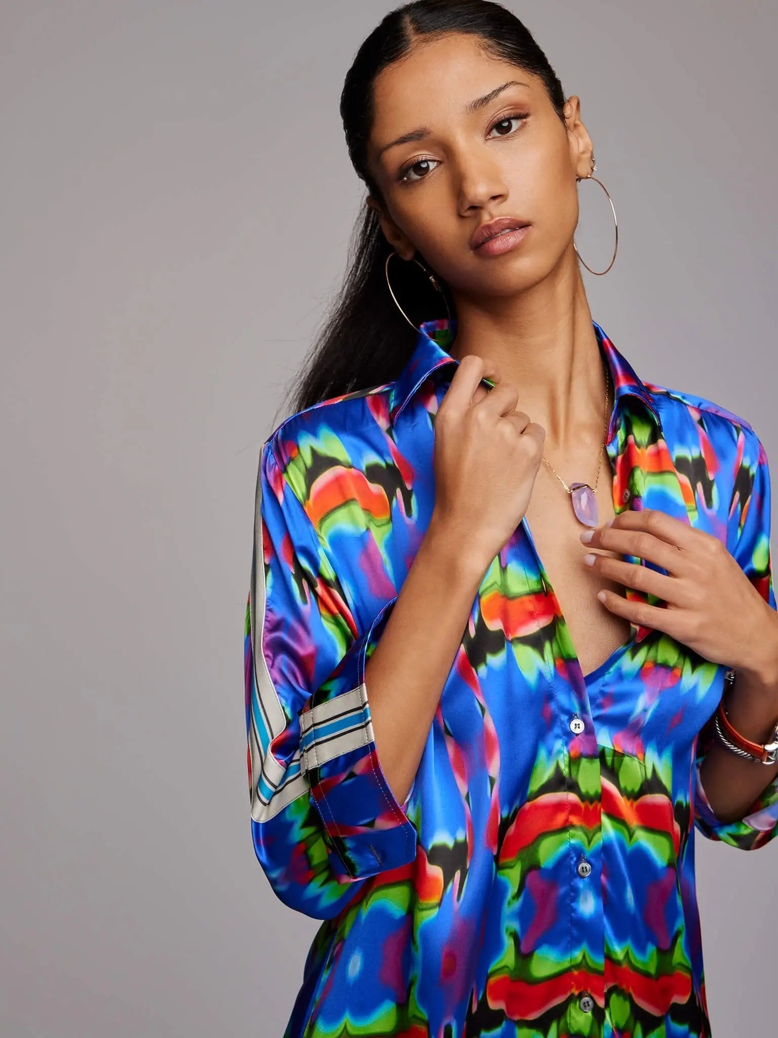 Silk shirt dress womens clearance