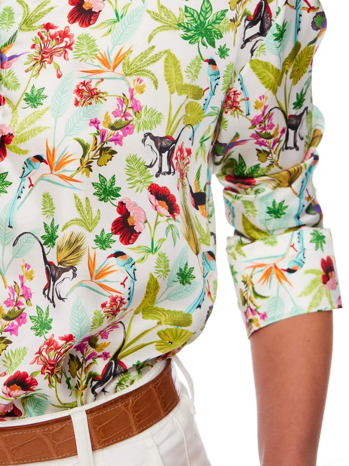Women’s Tropical Paradise Silk Shirt - Nigel Curtiss